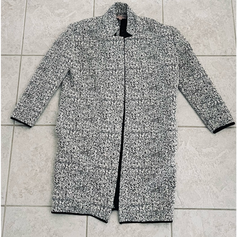 Philosophy Black and White Duster Coat